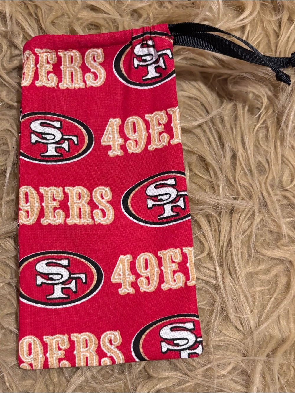 San Francisco 49ers Phone Bag 7”x3-1/2 Handmade